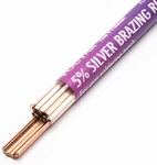40 Sticks Brazing Rods BCUP-3 5% Silver Solder Phos Copper Alloys Flat W. Fixed Price $52.63.