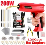 200W Hot Stapler Car Bumper Fender Welder Gun Plastic Repair Kit 1200 Staples Us. Fixed Price $35.99.