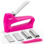 Thinklearn Light Duty Staple Gun For Wood Pink 4-IN-1 Upholstery. Fixed Price $10.39.