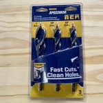 Irwin Speedbor Max Wood Drill Bit Set 3041003, Piece, 5/8", 3/4" & 1". Fixed Price $9.00.
