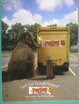 Print Ad Cant Get Enough Peanuts Sweet Caramel Elephant Blow Torch 2000. Fixed Price $12.00.
