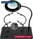 Soldering Helping Hands 10X Magnifying Glass With Light Stand Pcb Holder, Dr. Fixed Price $69.98.