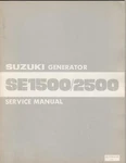 1981 Suzuki SE1500/2500 Generator Service Manual P/n SR-4101-E-03 (105). Fixed Price $24.99.