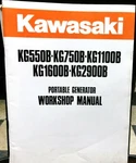 Used- Kawasaki 1989ISH Generator "workshop Manual", For KG550B Up KG2900B. Fixed Price $25.00.