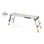 Gorilla Ladders Work Platform Aluminum Folding Step Bench 4FT 300LB Heavy Duty. Fixed Price $103.41.