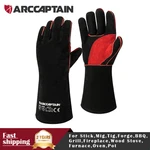 Arccaptain Leather Forge Welding Gloves 16 Inches Stick Mig Tig Bbq. Fixed Price $59.99.