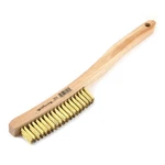 Forney Industries Scratch Brush With Long Handle, Brass, 3 X 19 Rows 70518. Fixed Price $19.06.