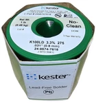 KESTER443-845 24-9574-7618 K100LD Lead-free No Clean Wire SOLDER.031" Diamete.... Fixed Price $103.84.