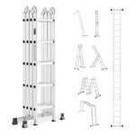 Multi-purpose Folding Ladder 7-IN-1 5 Step 19FT Reach Height Metal. Fixed Price $148.99.