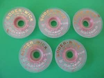 5X Soder Wick #1 50-1-10' Rosin Desoldering Braid Removal Chemtronics. Fixed Price $16.95.