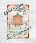 1916 Caldwell Tanks Wood Steel Towers Louisville Kentucky Metal Tin Sign. Fixed Price $19.51.