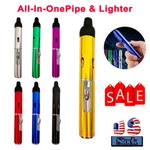 1/2PCS ALL-IN-1 Pipe Windproof Butane Refillable Torch Lighter Click-n-hit. Fixed Price $8.59.
