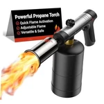 Propane Torch With One-touch Max Fire, Cooking Blow Gun Silver. Fixed Price $74.98.