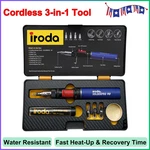 Iroda Solderpro 90K Professional Butane Soldering Iron Kit Cordless 3-IN-1 Tool. Fixed Price $60.67.