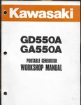 Kawasaki Portable Generator GD550A GA550A Wiring Diagram Workshop Manual. Fixed Price $39.95.