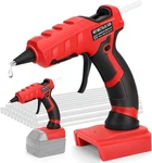 Livowalny Cordless Hot Glue Gun Compatible With Milwaukee 18V Battery, Red. Fixed Price $48.70.