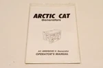 New Oem Arctic Cat 2256-203 AC4000GD2E/A Generator Operator's Manual Nos. Fixed Price $19.76.