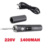 1400MAH Cordless Soldering Iron Set Usb Rechargeable 5-TEMPERATURE Adjustable. Fixed Price $15.88.