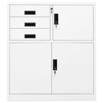 Filing Cabinet Storage Office With Lock For Home Steel Vidaxl. Fixed Price $403.99.