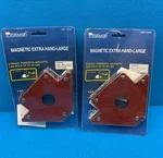 Set Of 2 Pittsburgh 01939 50LBS Capacity Magnetic Extra Hand-large. Fixed Price $31.16.