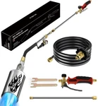 Rx Weld Propane Weed Torch - High Output 1,800,000 Btu With 10FT Hose, Flame .... Fixed Price $64.27.