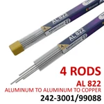 (4) Lucas-milhaupt Oe Brazing Rods AL822/99088 Aluminum Copper. Fixed Price $24.95.