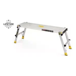 Gorilla Ladders Work Platform Aluminum Folding Step Bench 4FT 300LB Heavy Duty. Fixed Price $110.88.