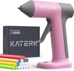 Katerk Cordless Hot Glue Gun Kit, 30S Fast Heating, Mini With Pink. Fixed Price $44.48.