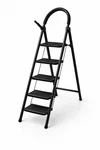 Heavy Duty Folding Step Ladder W/ Handrail 3FT & 5FT Anti-slip Black/pink. Fixed Price $63.99.