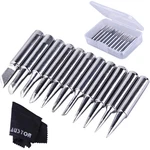 11 Pieces Soldering Iron Tips Kit 900M-T And Cleaning Cloth With Free Bo. Fixed Price $15.31.