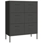 Drawer Cabinet Freestanding Storage File For Home Office Steel Vidaxl. Fixed Price $471.99.