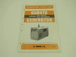 Kubota GV-3240SW Generator Illustrated Parts List Manual. Fixed Price $14.99.