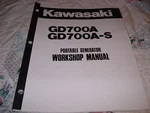 Kawasaki GD700A-S Portable Generator Workshop Manual P/n 99924-2014B. Fixed Price $9.99.