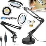 10X Magnifying Glass With Led Light Magnifier Crafts Reading Desk Stand Lamp New. Fixed Price $22.98.