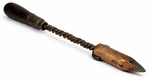 Antique Copper Soldering Iron Twisted Shaft Long Reach Wood Handle Tool. Fixed Price $14.88.