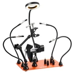 New Magnetic Helping Hands Soldering STATION,4 Arms Third TOOL,W/VISE,3X. Fixed Price $81.90.