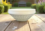 Vintage Mcm Indiana Glass White Milk Planter/bowl #2939 Ivy-like Pattern. Fixed Price $16.98.