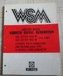 Kubota GV-3120-60-B GV-3170-60-B Generator Workshop Service Repair Manual. Fixed Price $22.00.