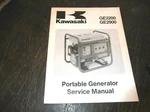 Kawasaki GE2900 Portable Generator Service Manual Gr. Fixed Price $24.95.