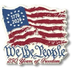 Distressed Us Flag 250TH Anniversary By Classic Magnets. Fixed Price $12.99.