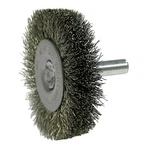 Weiler 17975 2IN Radial Wire Wheel Brush .014 Ss 1/4IN Stem 20K Rpm. Fixed Price $33.42.