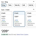 Viscosoft Mattress Topper King Open Box Read Description. Fixed Price $189.99.