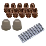 Lotos LCS22 Plasma Cutter Consumables Sets For Brown Pieces, Solid Black. Fixed Price $58.95.