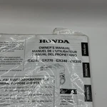 Honda GX240 GX270 GX340 GX390 Owners Manual New Unopened. Fixed Price $11.40.