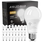 100W Equivalent Led Bulb 1500 Lm A19 5000K Daylight Nondimmable 12/24PACK. Fixed Price $33.99.