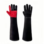 24" Long Sleeve Welding Gloves For Men, Heat/fire Resistant Leather Welders. Fixed Price $39.99.