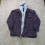 Gravel Gear Fleece Lined Flannel Shirt Jacket Men's Large Plaid Workwear. Fixed Price $17.99.