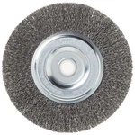 Forney 72745 Wire Bench Wheel Brush, Coarse 6-INCH-BY-.012-INCH, No Color. Fixed Price $15.89.