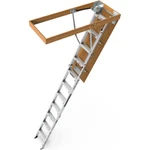 7'8"-10'3" Ceiling Height Aluminum Attic Ladder Folding Retractable Loft Stairs. Fixed Price $299.99.