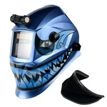 Trqwh Auto-darkening Welding Helmet With Shark Decal & Leather Neck Guard Combo. Fixed Price $94.99.